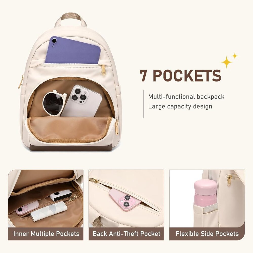 Versatile Water-Resistant Mini Backpack For Women… - image 4